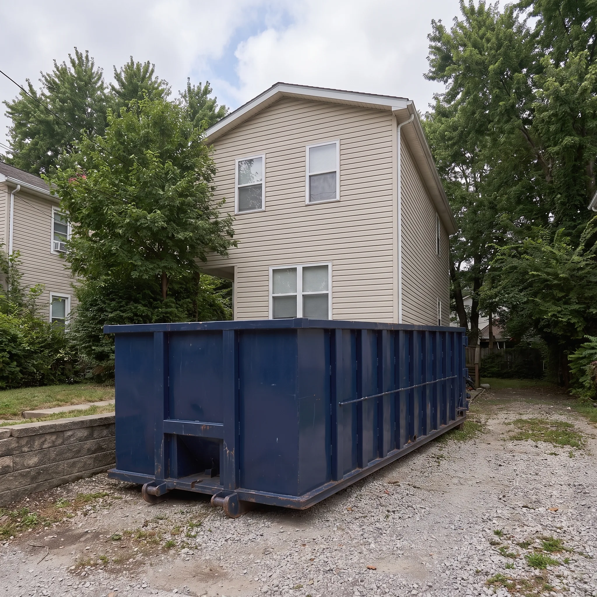 Dumpster on a Philadelphia, PA job site